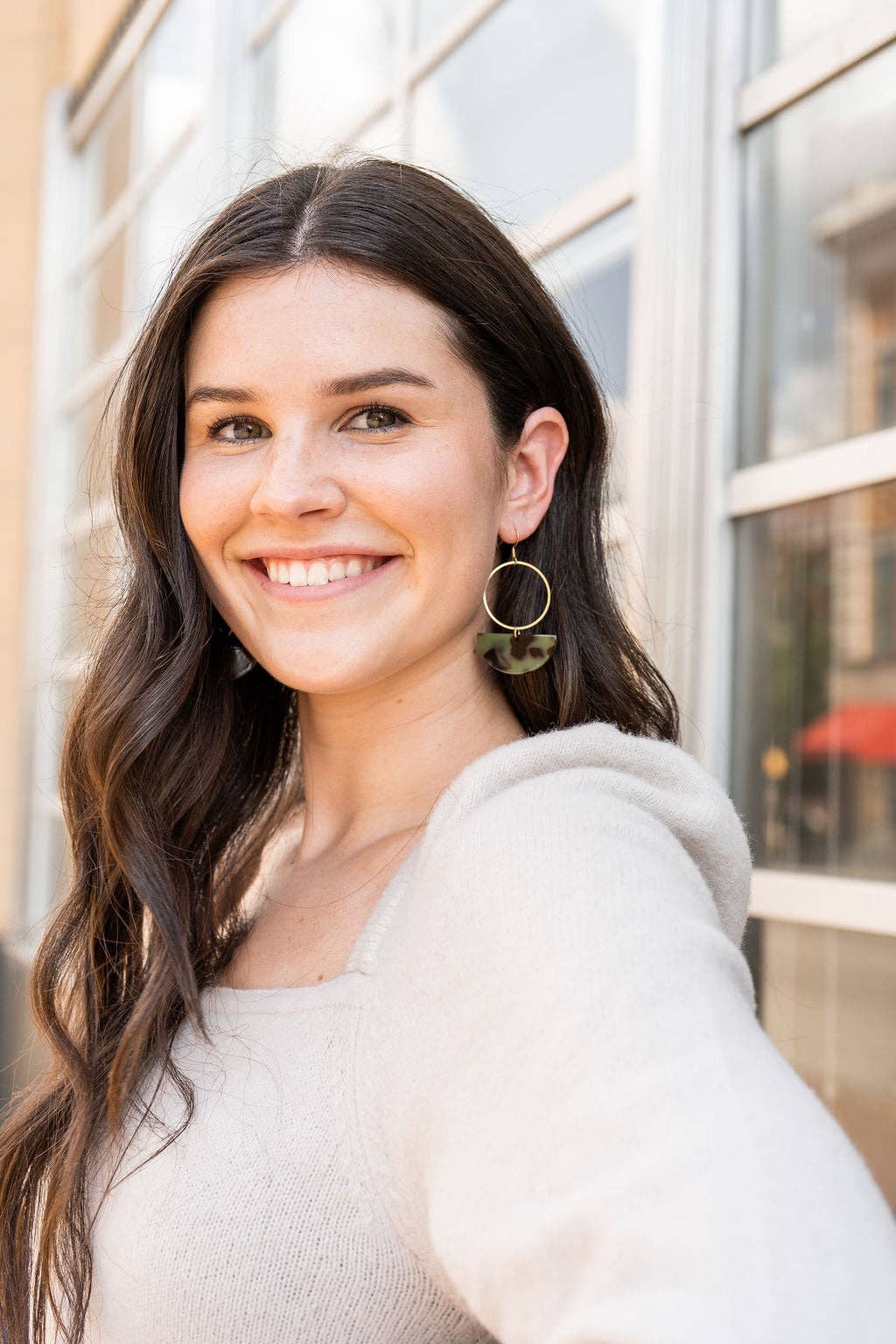 Reese Earrings - Olive Tortoise / Fall Earrings